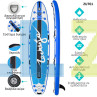 Φουσκωτή μπλε σανίδα Stand Up Paddle Board Techlife 10' – ZU701 - Изображение 2